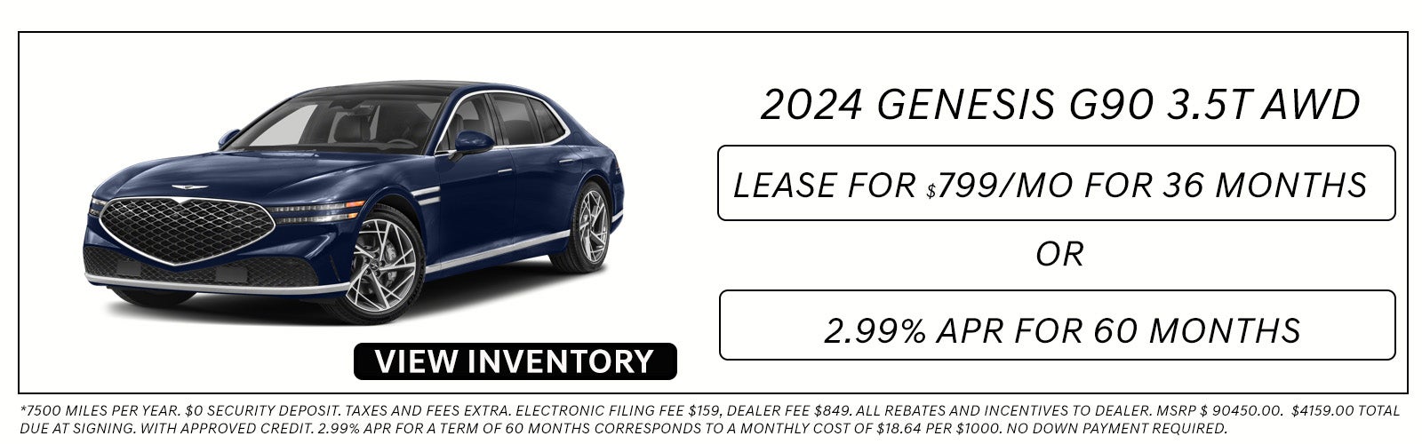 Genesis G90 Special Offer
