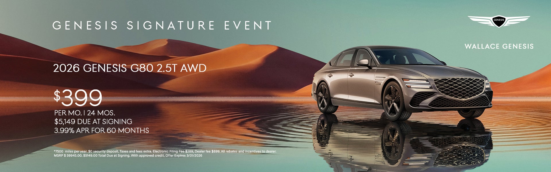 Genesis G80 Special Offer