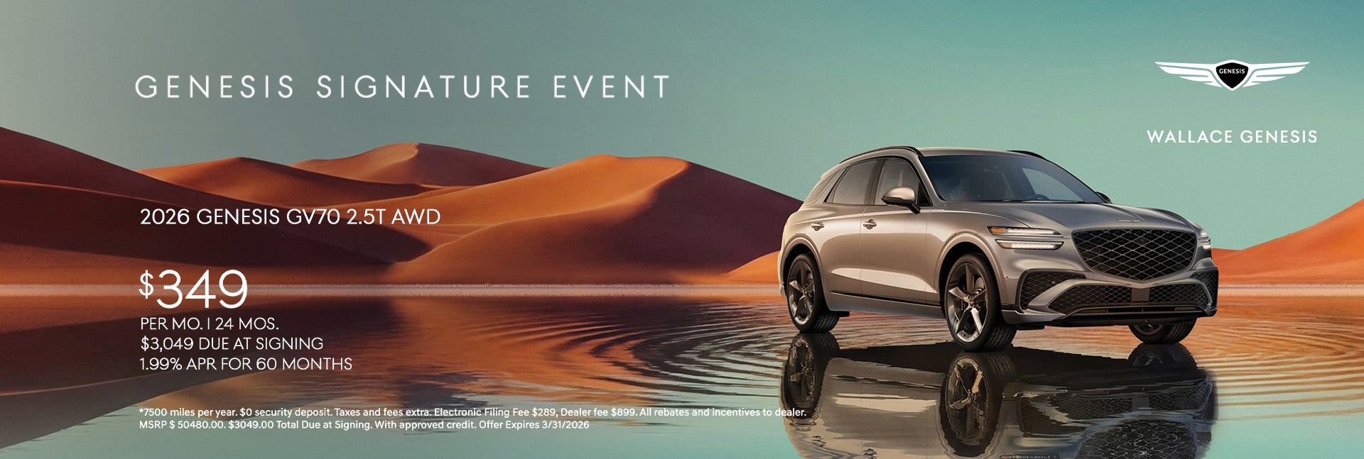 Genesis GV70 Special Offer