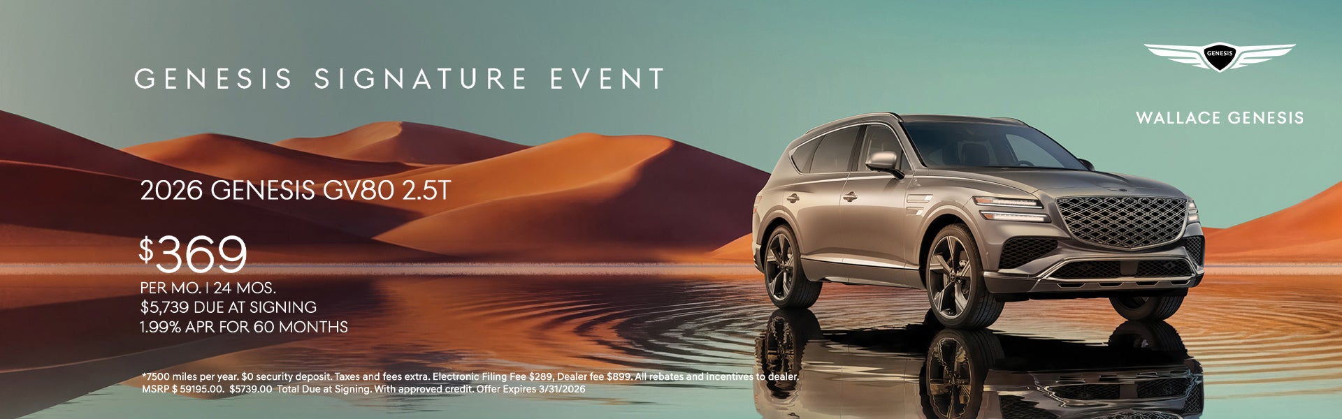 Genesis GV80 Special Offer